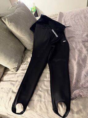 ASOS Snow Black Stirrup Leggings